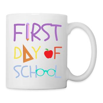 Erster Schultag DESIGN - Tasse - Weiß - Rechts