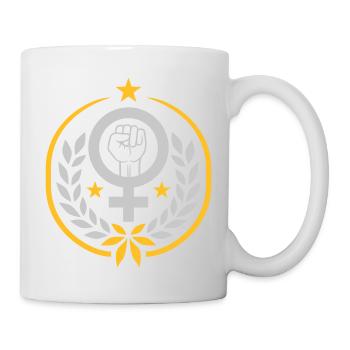 Couronne de laurier symbole des droits des femmes Faust - Mug blanc - blanc - Droite