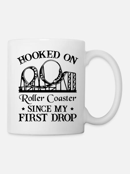 Funny Roller Coaster - Tasse - Weiß