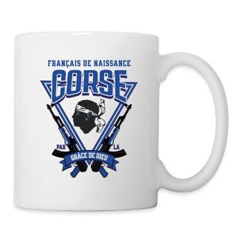 Corse Par La Grâce De Dieu - Mug blanc - blanc - Droite
