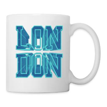 Londres Angleterre UK City Police 3D Skyline - Mug blanc - blanc - Droite
