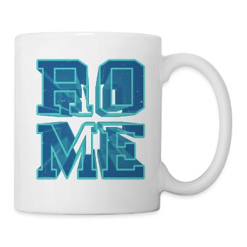 Rome Rome Italie Ville 3D Font Skyline Accueil - Mug blanc - blanc - Droite