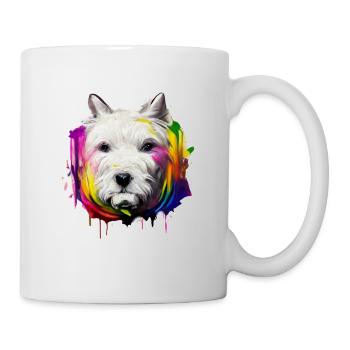 West Highland White Terrier in color - Mug - white - Right