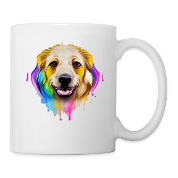 Golden Retriever in color - Mug - white - Right