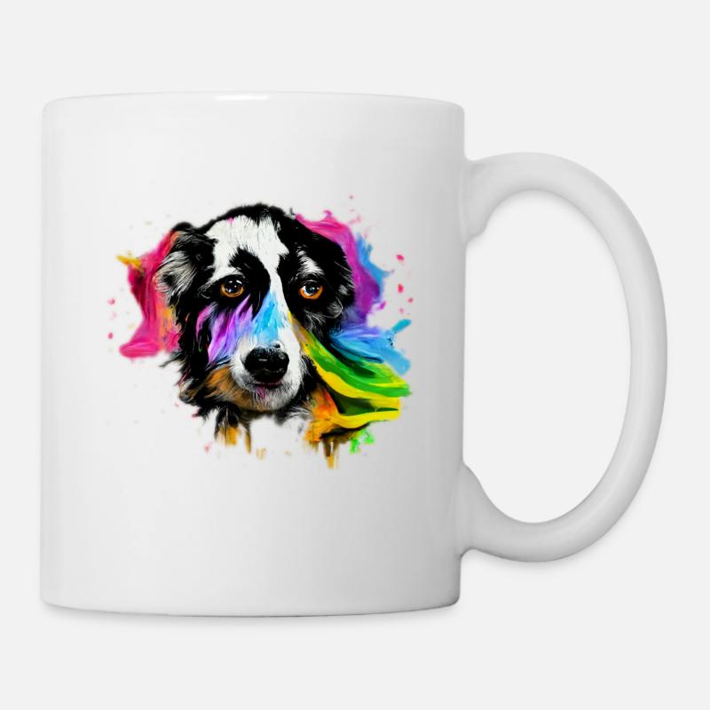 Australian Shepherd Design - colorful - Mug - white