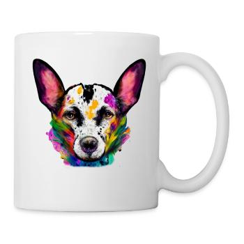 Australian Cattle Dog Design in colour - Mug - white - Right
