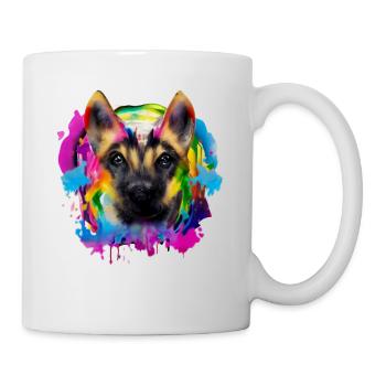 Shepherd Dog Design in Colorful - Mug - white - Right