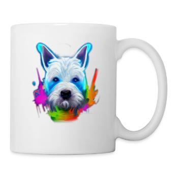 West Highland White Terrier Design - colorful - Mug - white - Right
