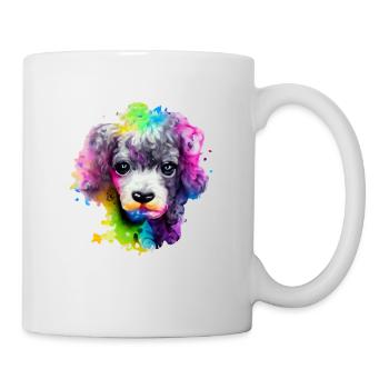 Poodle design in color - Mug - white - Right