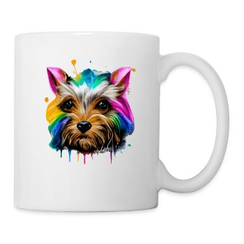 Yorkshire Terrier in color - Mug - white - Right