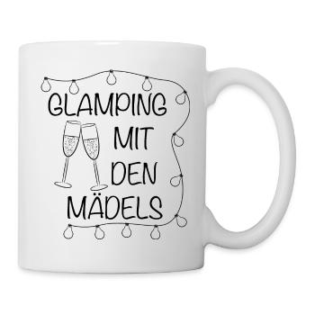Glamping mit den Mädels - Tasse - Weiß - Rechts