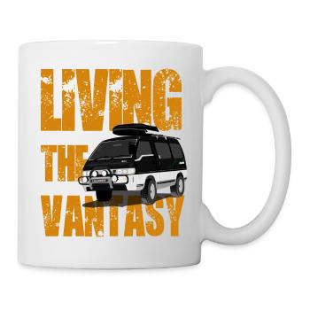 Living the Vantasy - Van Camping Camper - Mug blanc - blanc - Droite
