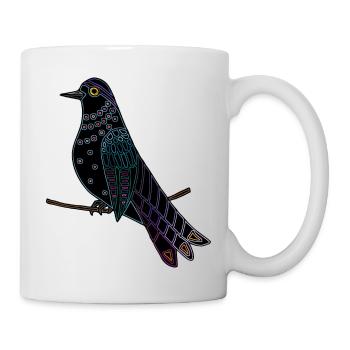 Oiseau - Mug blanc - blanc - Droite