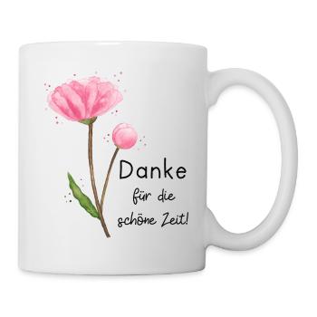 Danke sagen - Tasse - Weiß - Rechts
