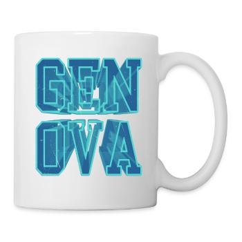 Gênes Gênes Italie Ville 3D Font Skyline - Mug blanc - blanc - Droite