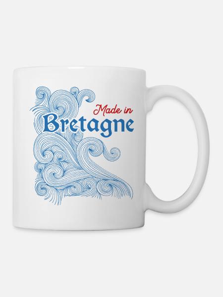 Made in bretagne - Mug blanc - blanc