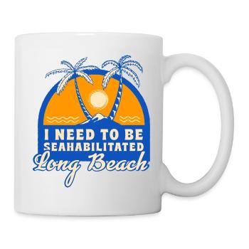 I Need To Be Seahabilitated Long Beach MS Summer - Mug - white - Right