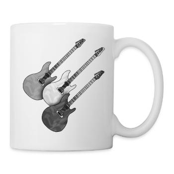 Gitarren - Tasse - Weiß - Rechts