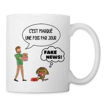 croquettes pour chien - Mug blanc - blanc - Droite