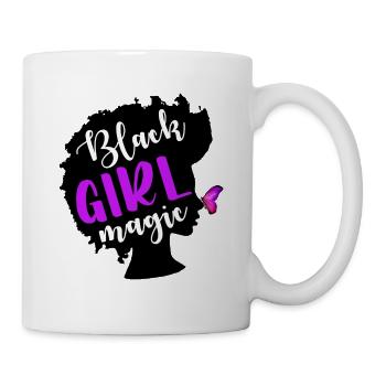Black Girl Magic Black Woman Black Lives Matter - Mug - white - Right