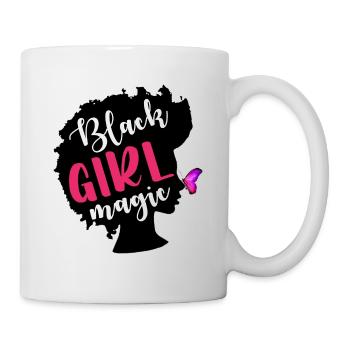 Black Girl Magic Black Woman Black Lives Matter - Mug - white - Right