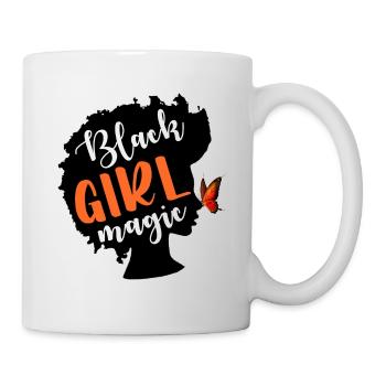 Black Girl Magic Black Woman Black Lives Matter - Mug - white - Right