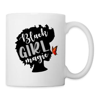 Black Girl Magic Black Woman Black Lives Matter - Mug - white - Right