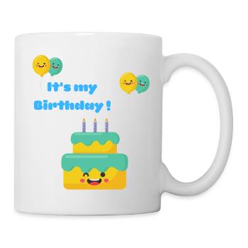 C'est mon anniversaire (enfant) - Mug blanc - blanc - Droite