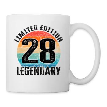 Joyeux anniversaire - 28e anniversaire - Mug blanc - blanc - Droite