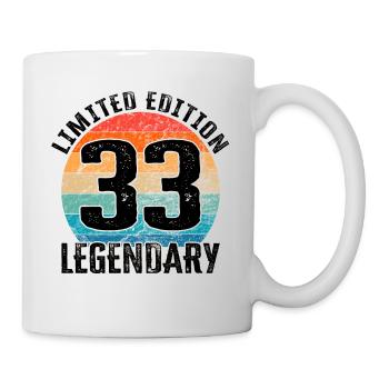 Joyeux anniversaire - 33e anniversaire - Mug blanc - blanc - Droite