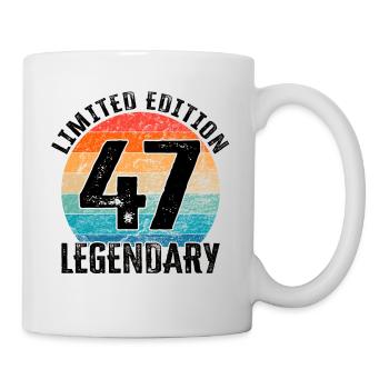 Happy Birthday - 47th birthday - Mug - white - Right