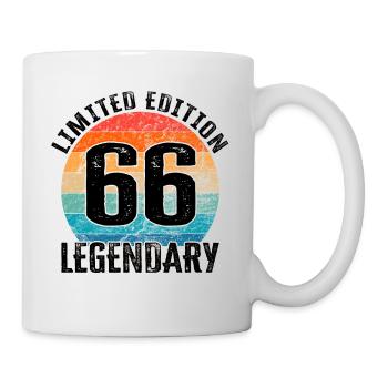 Joyeux anniversaire - 66e anniversaire - Mug blanc - blanc - Droite
