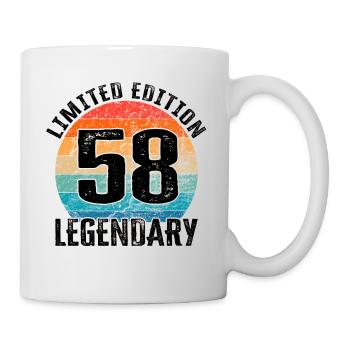 Joyeux anniversaire - 58e anniversaire - Mug blanc - blanc - Droite