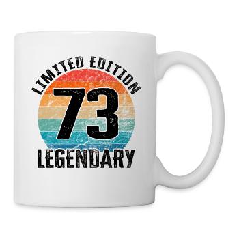 Happy Birthday - 73. Geburtstag - Tasse - Weiß - Rechts