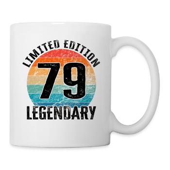 Happy Birthday - 79. Geburtstag - Tasse - Weiß - Rechts