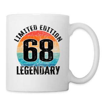 Happy Birthday - 68. Geburtstag - Tasse - Weiß - Rechts
