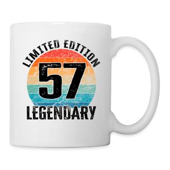 Joyeux anniversaire - 57e anniversaire - Mug blanc - blanc - Droite