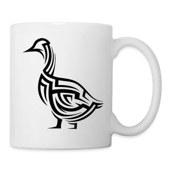 Ente Tribal Tattoo - Tasse - Weiß - Rechts