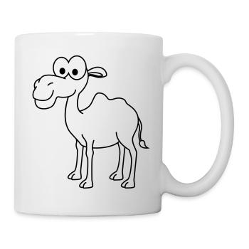 Kamel Comic - Tasse - Weiß - Rechts