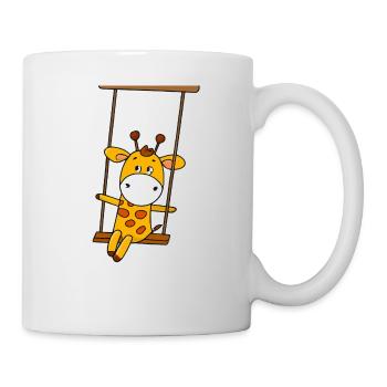 Girafe balançoire kawai - Mug blanc - blanc - Droite