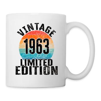 Année de naissance 1963 Vintage Limited Edition Retro - Mug blanc - blanc - Droite