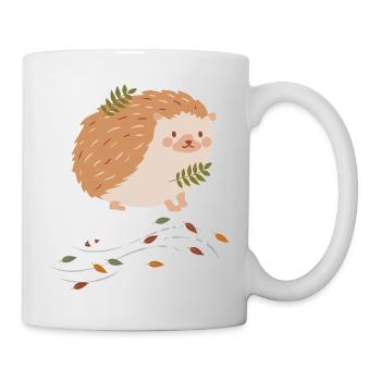 Leaf Autumn Tree Orange Fall Leaves Season - Mug - white - Right