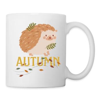 Feuille Automne Arbre Orange Automne Feuilles Saison - Mug blanc - blanc - Droite