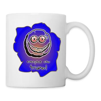 everyone can stupid - Mug - white - Right