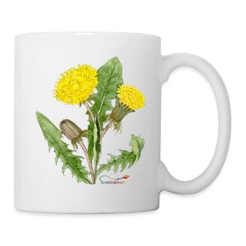 Löwenzahn (Taraxacum officinale) - Tasse - Weiß - Rechts