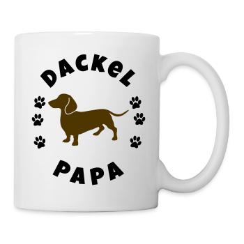 Dackel Papa - Tasse - Weiß - Rechts