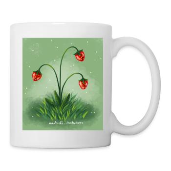 Fraises - Mug blanc - blanc - Droite