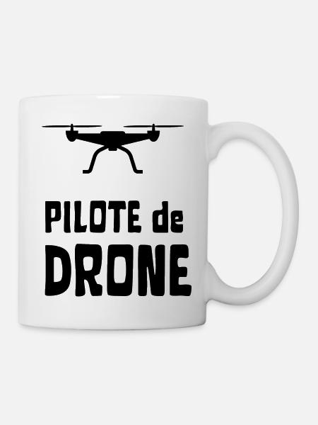 pilote de drone - Mug blanc - blanc