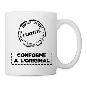 conformeoriginal - Mug blanc - blanc - Droite