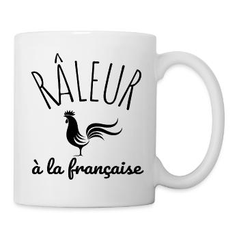 râleur à la française humour homme cadeau - Mug blanc - blanc - Droite